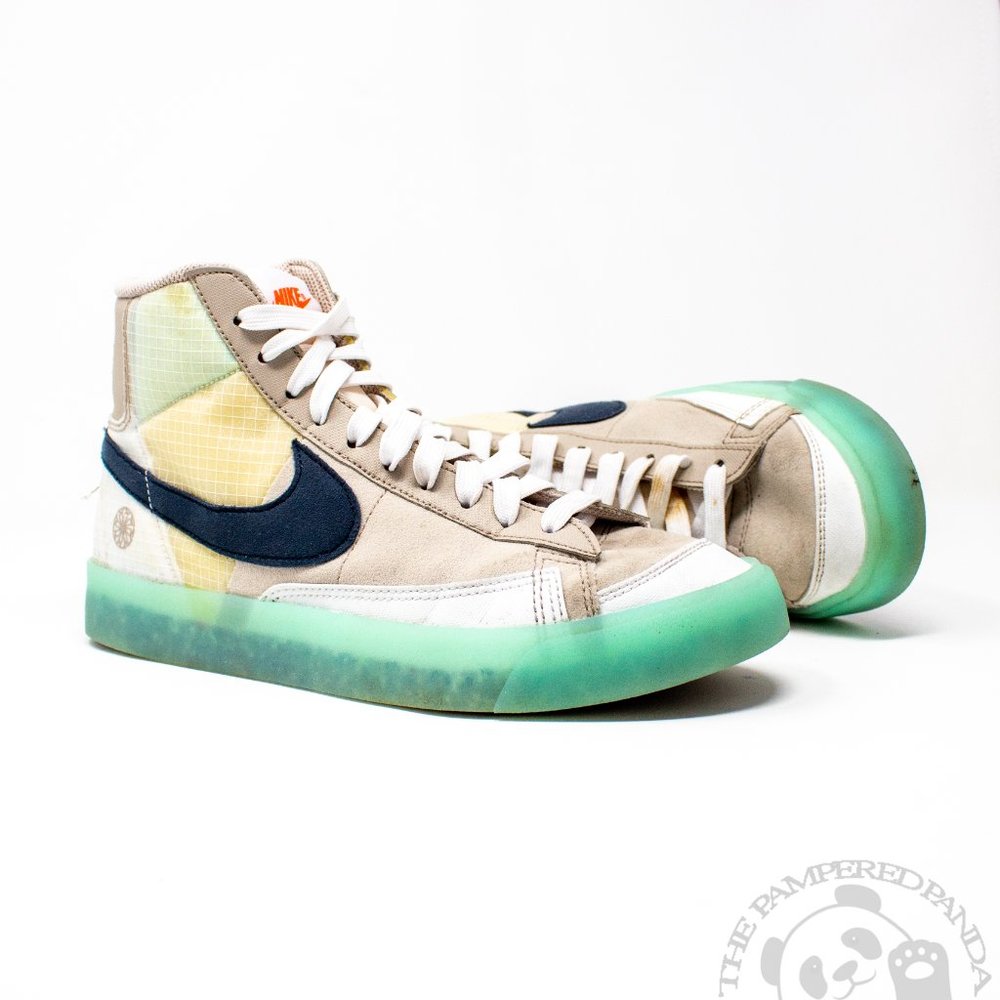 Nike Blazer Mid '77 Sneakers Move To Zero Cream Glacier Ice Shoes Youth Size 7Y